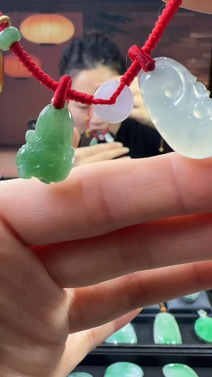 未镶嵌挂件翡翠脚链