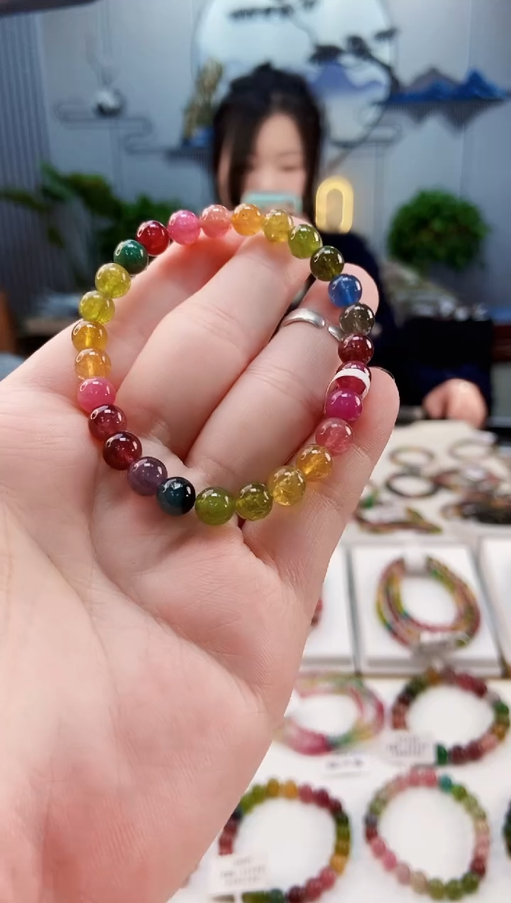 【闪购商品】碧玺手链未镶嵌G2310单圈颜色微差发1