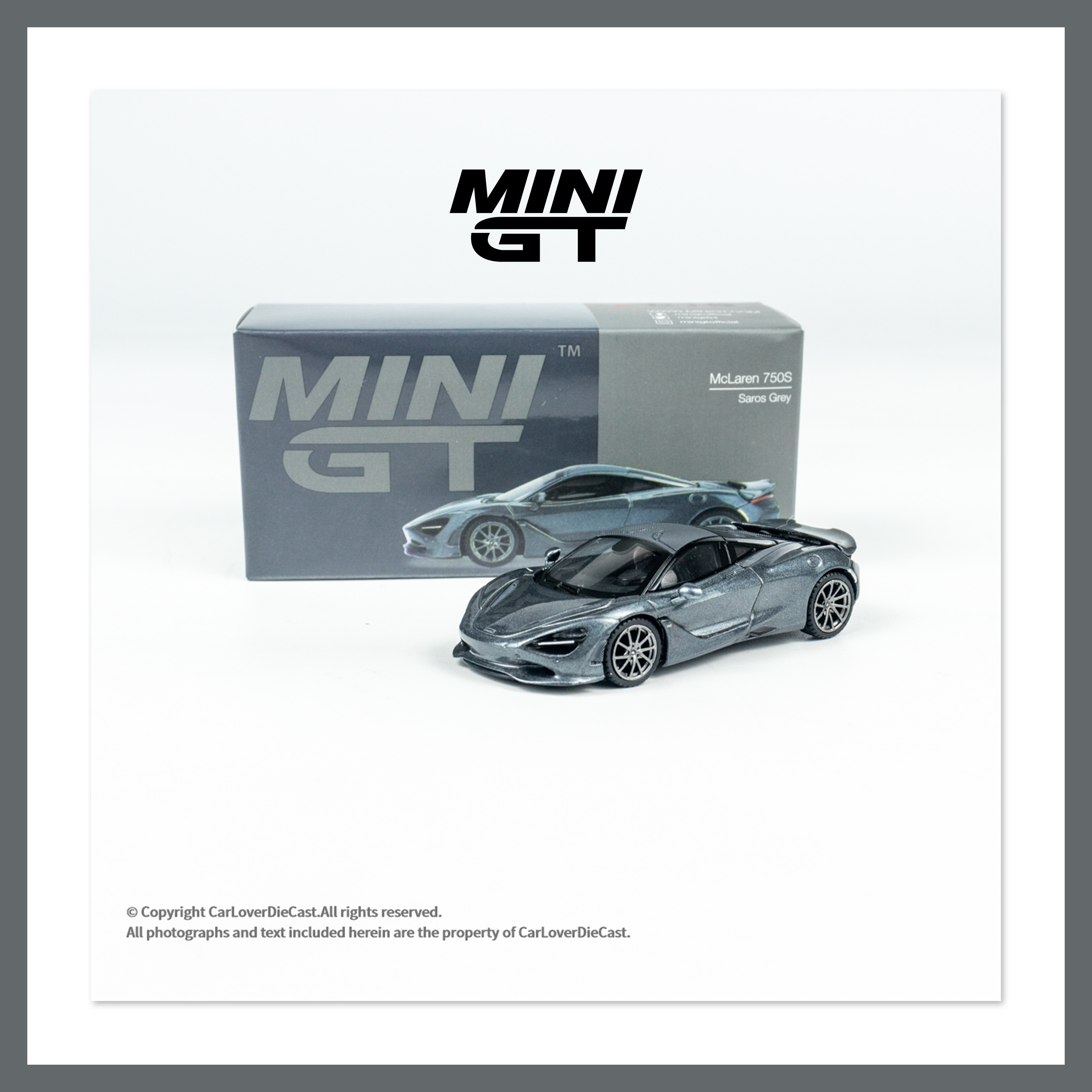 MiniGT [815] McLaren迈凯轮 750S 灰色Saros Grey 1:64合金车模