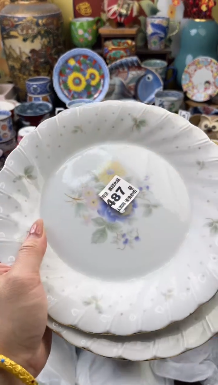 瓷片穆***儿487号九姑娘工艺品瓷器