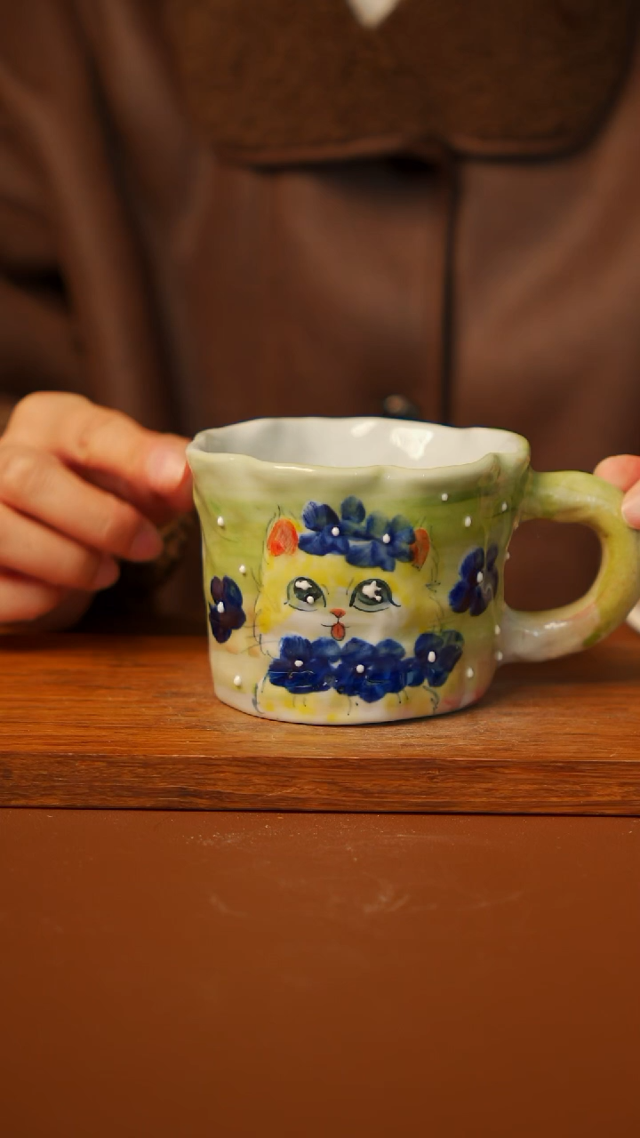 瓷片景德镇手绘瓷器高温釉下彩---