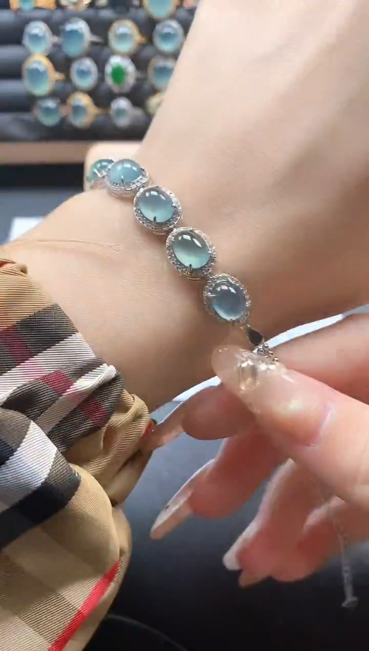 银S925镶嵌戒指翡翠5151