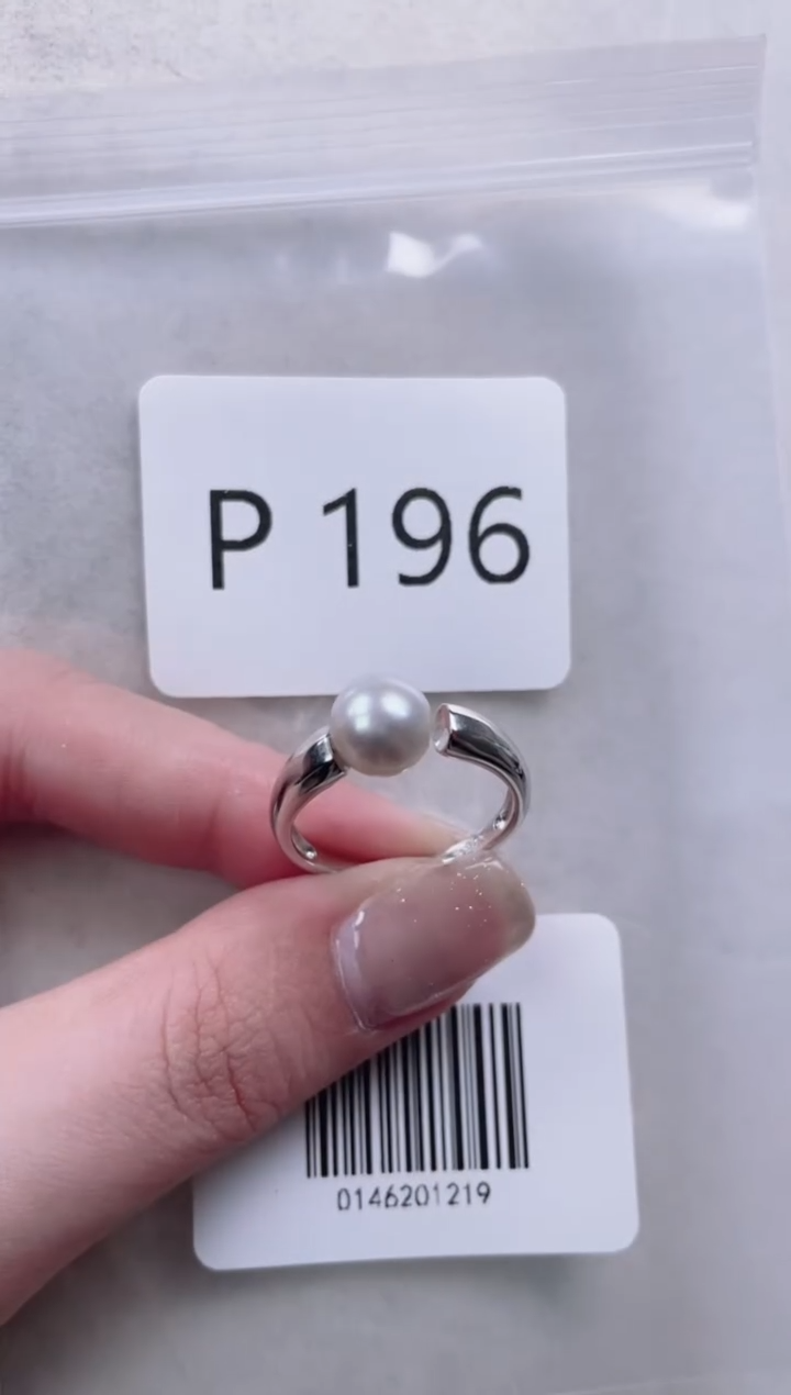 【闪购商品】海水珍珠戒指银S925镶嵌P196