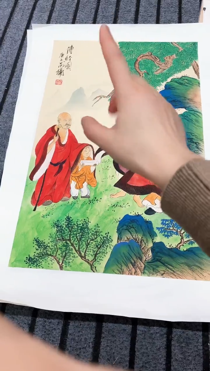 精品国画人物作品