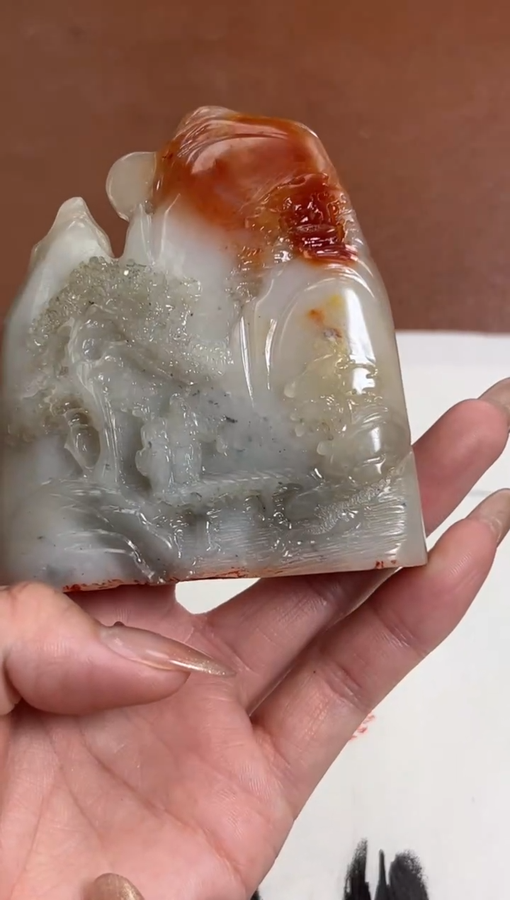 【闪购商品】老挝石印石篆刻王针朋X47310-Z欢喜无量