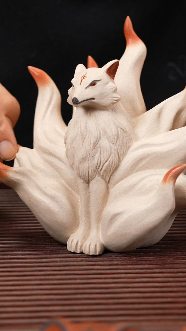 【闪购商品】紫砂茶宠大九尾狐