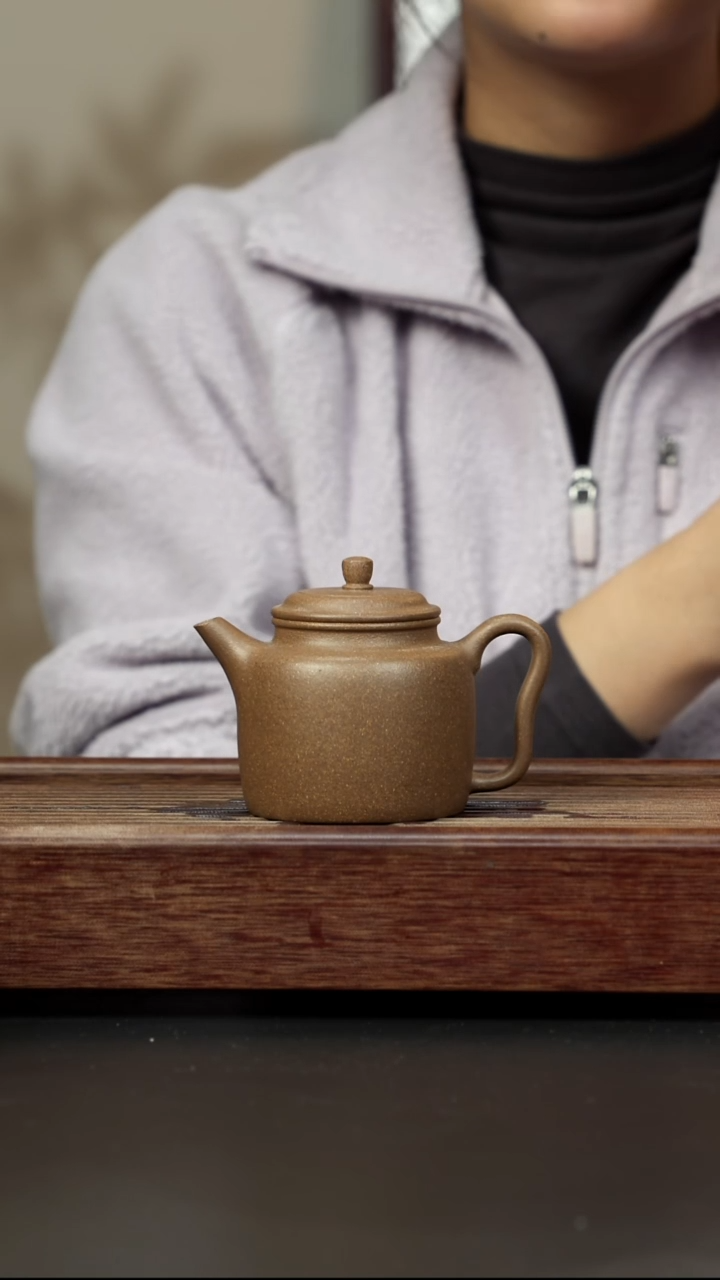 紫砂茶壶芝麻绿 汲直