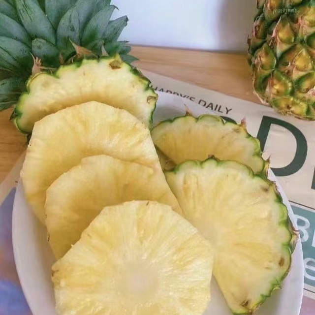 顺丰明天到，泽选海南甘蔗（冬蜜）凤梨一份2个4斤左右菠萝同城送新鲜冬蜜凤梨海南省