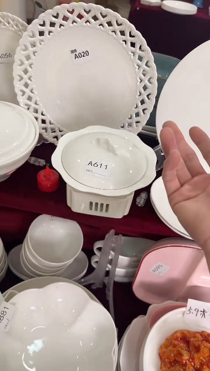 摆件陶A611  仓库清仓微瑕陶瓷餐具（颜色随机）