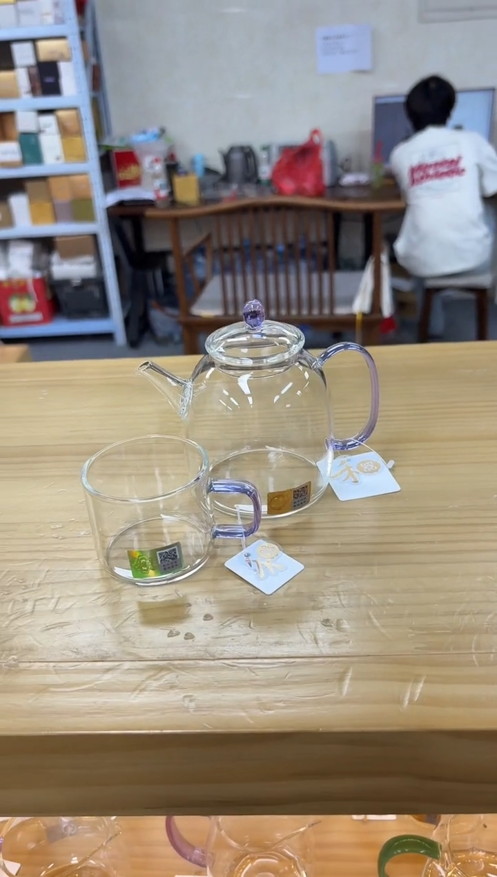 禾器宴辰壶浅紫色+禾器清禾杯一个装