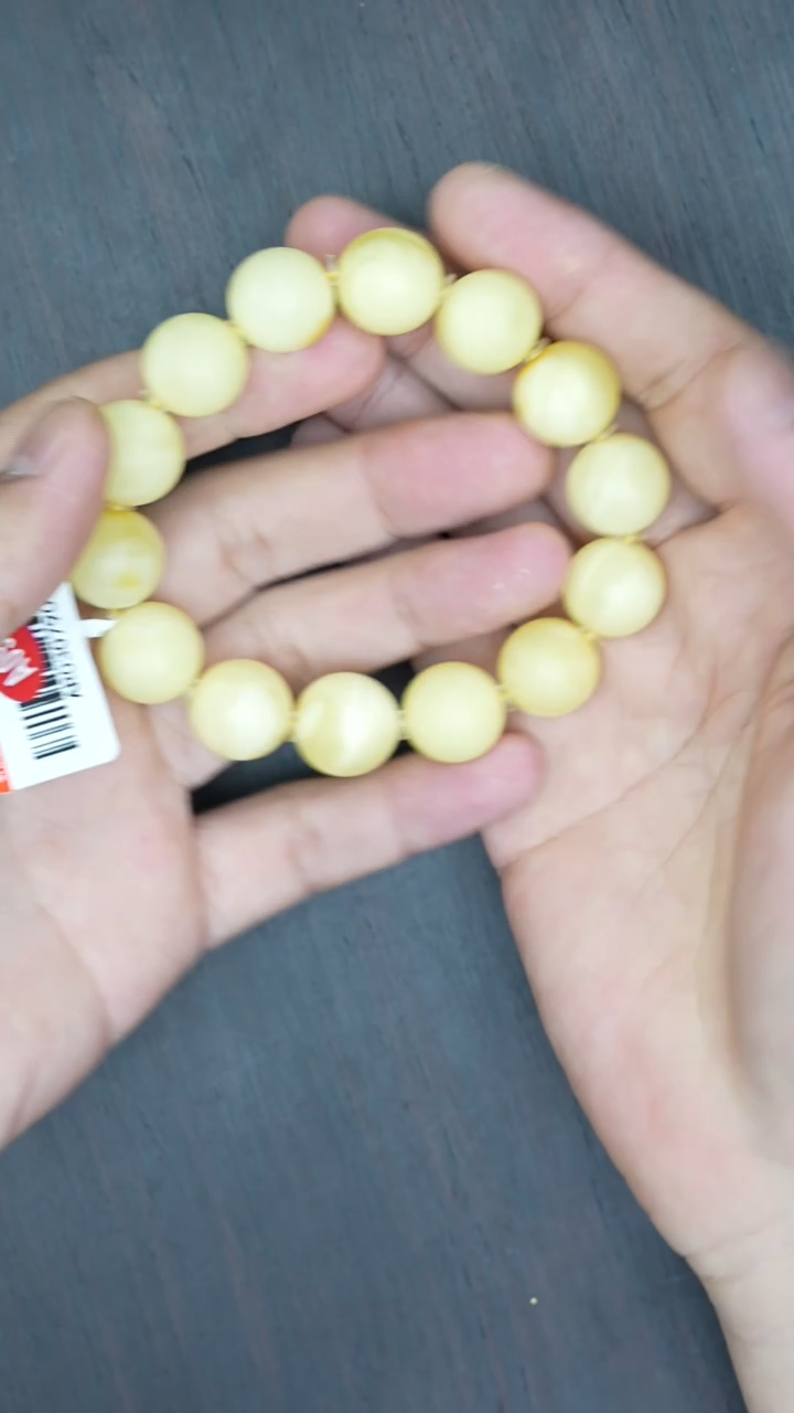 【闪购商品】琥珀裸石未镶嵌白蜡香珀手串