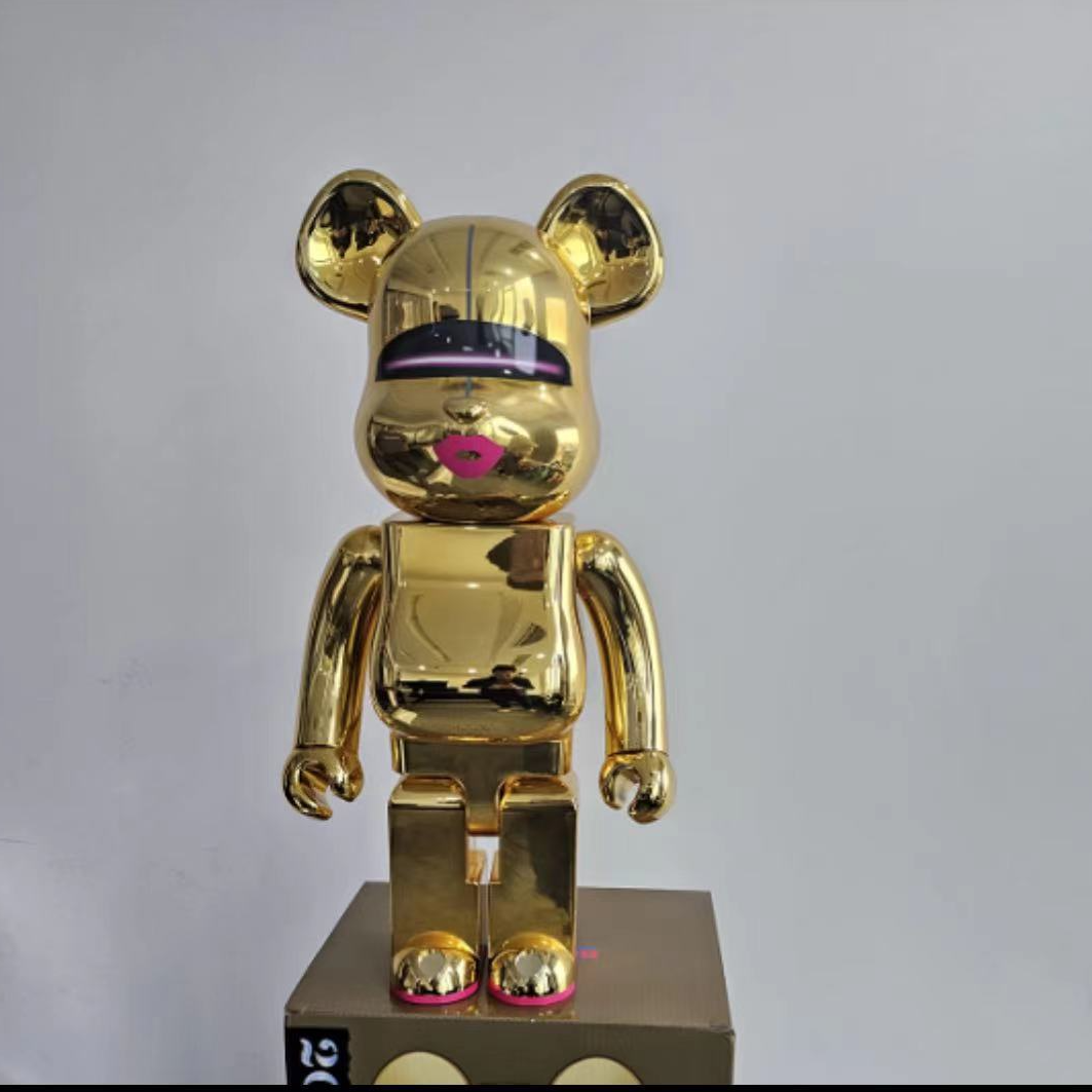 【山哥ST】bearbrick积木熊 空山基2G 金 1000%