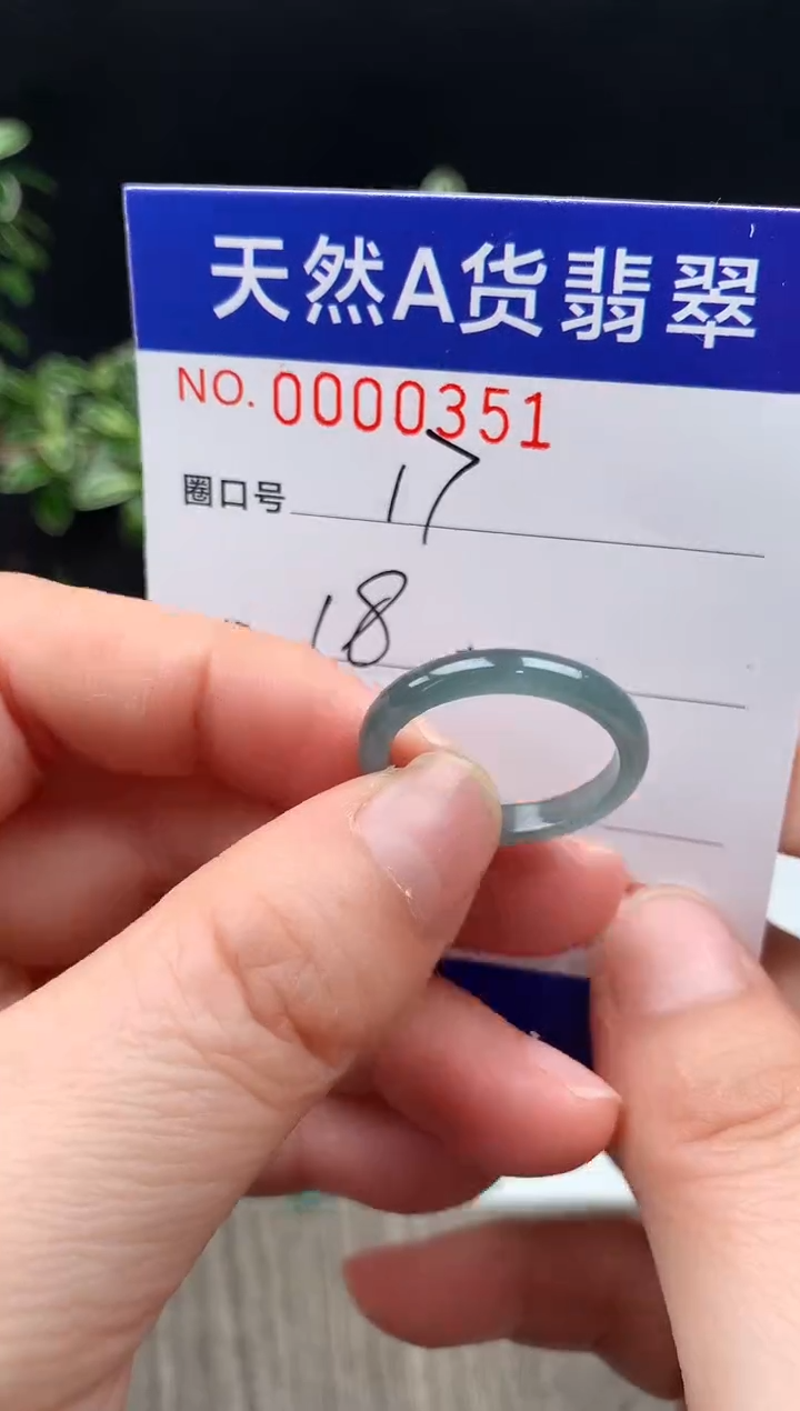 未镶嵌戒指翡翠17#