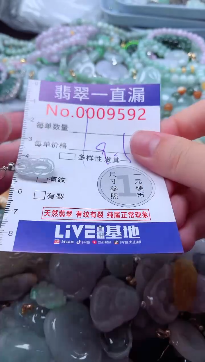 翡翠未镶嵌吊坠(不含链)9592