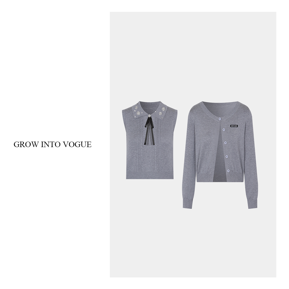 【达人专属】两件套针织上衣 MG25320051