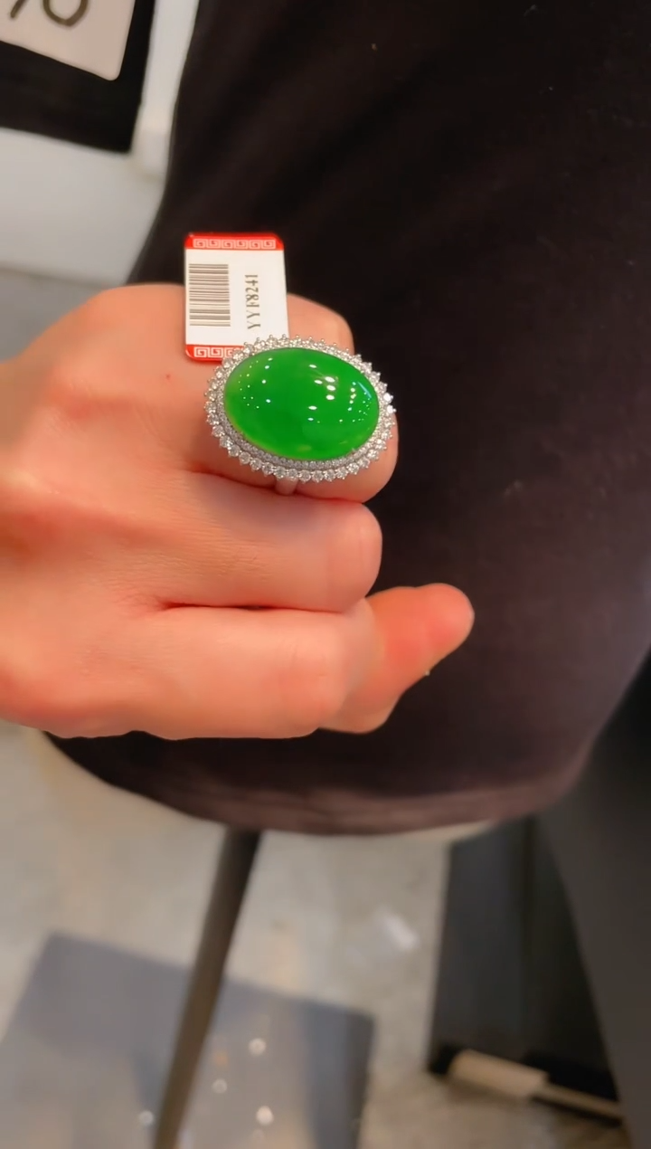 【闪购商品】翡翠颈饰18K金镶嵌A90两用