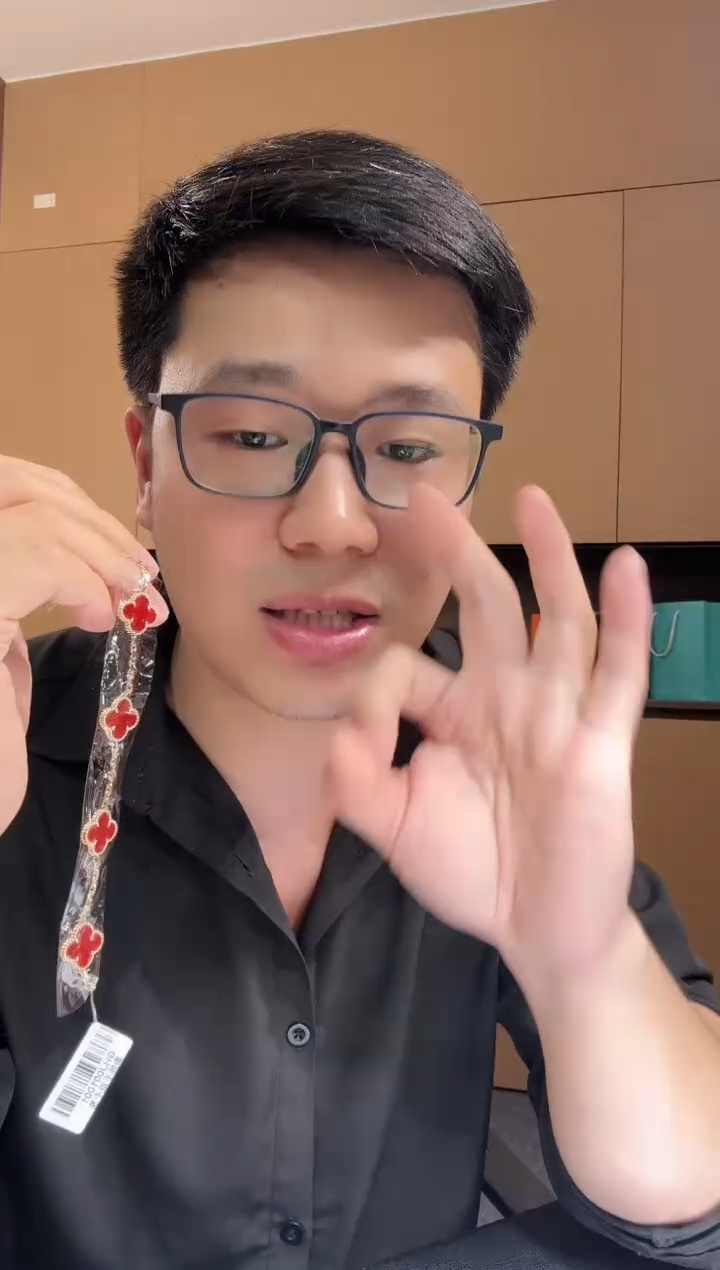 【闪购商品】玛瑙/玉髓手链18K金镶嵌红色k黄，五花手链GHJ25版