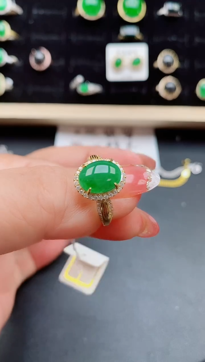 【闪购商品】翡翠戒指银S925镶嵌212121