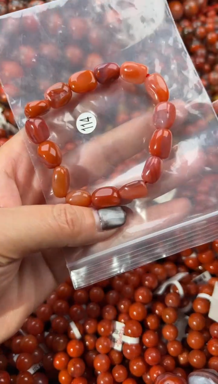 未镶嵌手串南红玛瑙10+