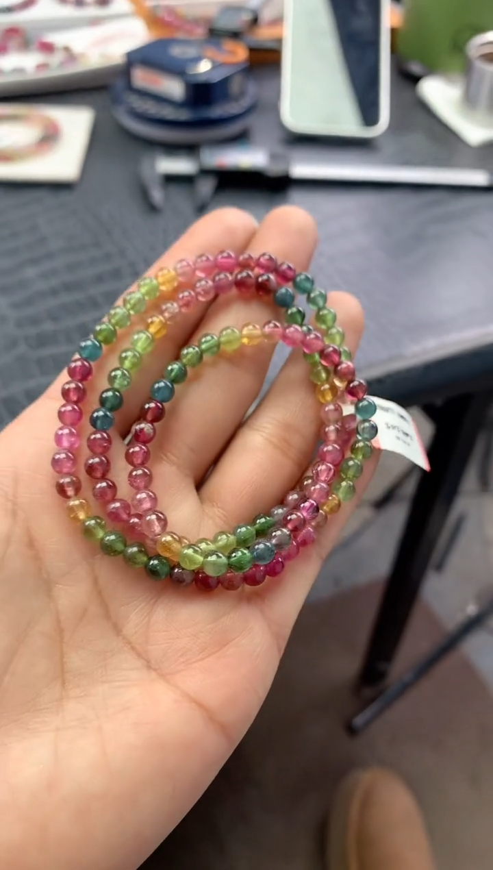 未镶嵌手串碧玺多样性发一条