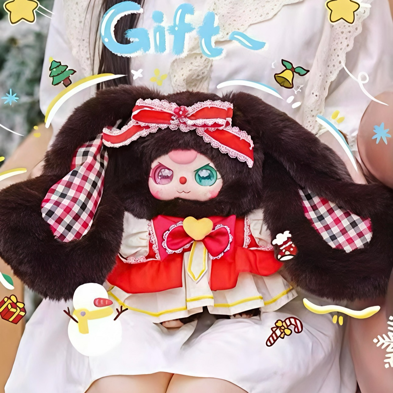 【拆盒】娃三岁全新圣诞400体毛绒盲盒大体玩偶公仔圣诞礼物