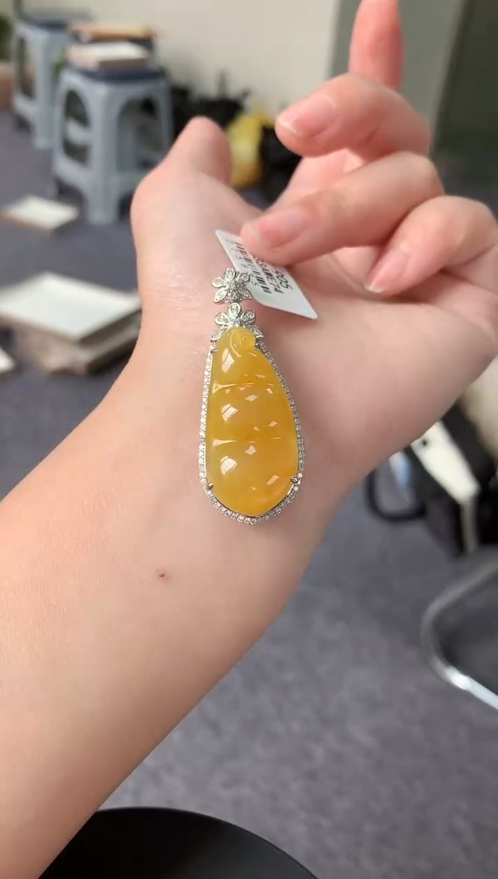 【闪购商品】翡翠颈饰18K金镶嵌137           