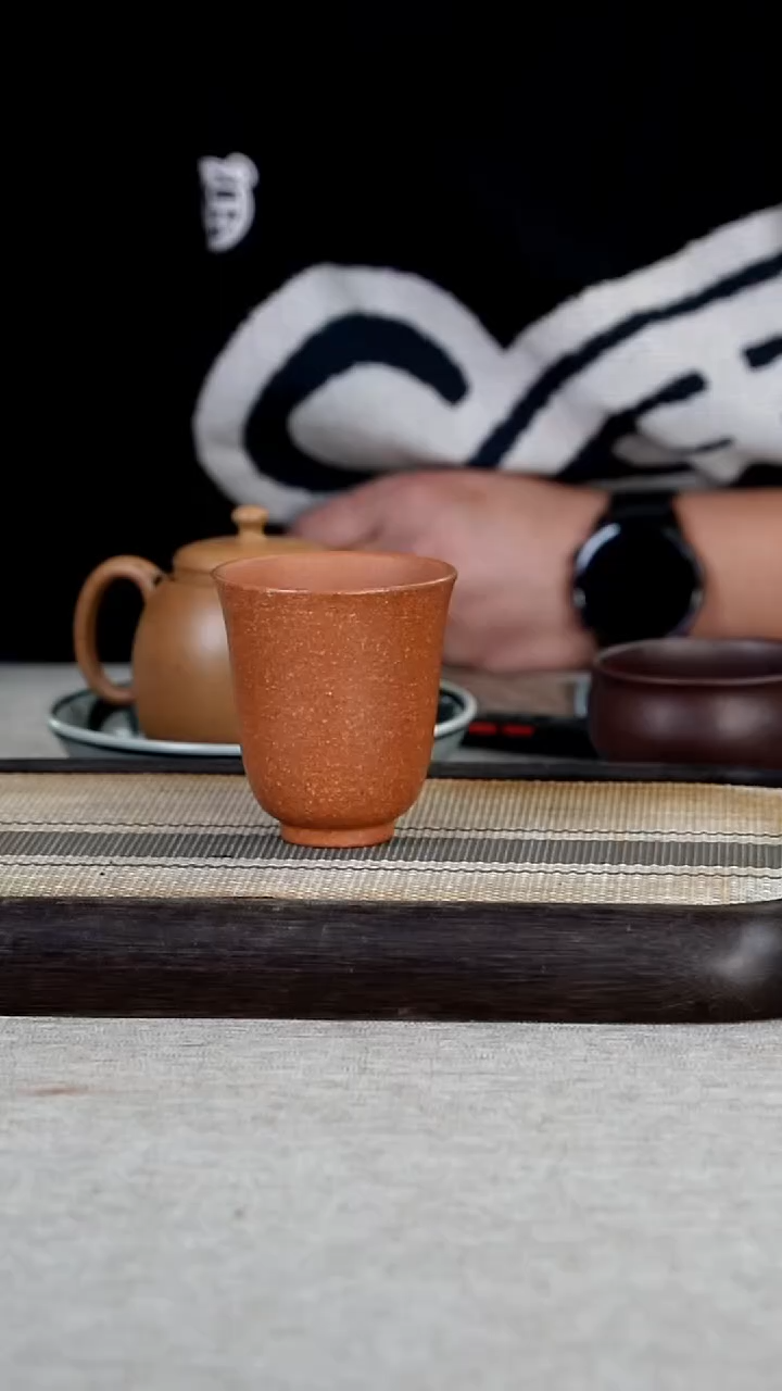 【闪购商品】紫砂茶壶原矿冷金黄闻香杯