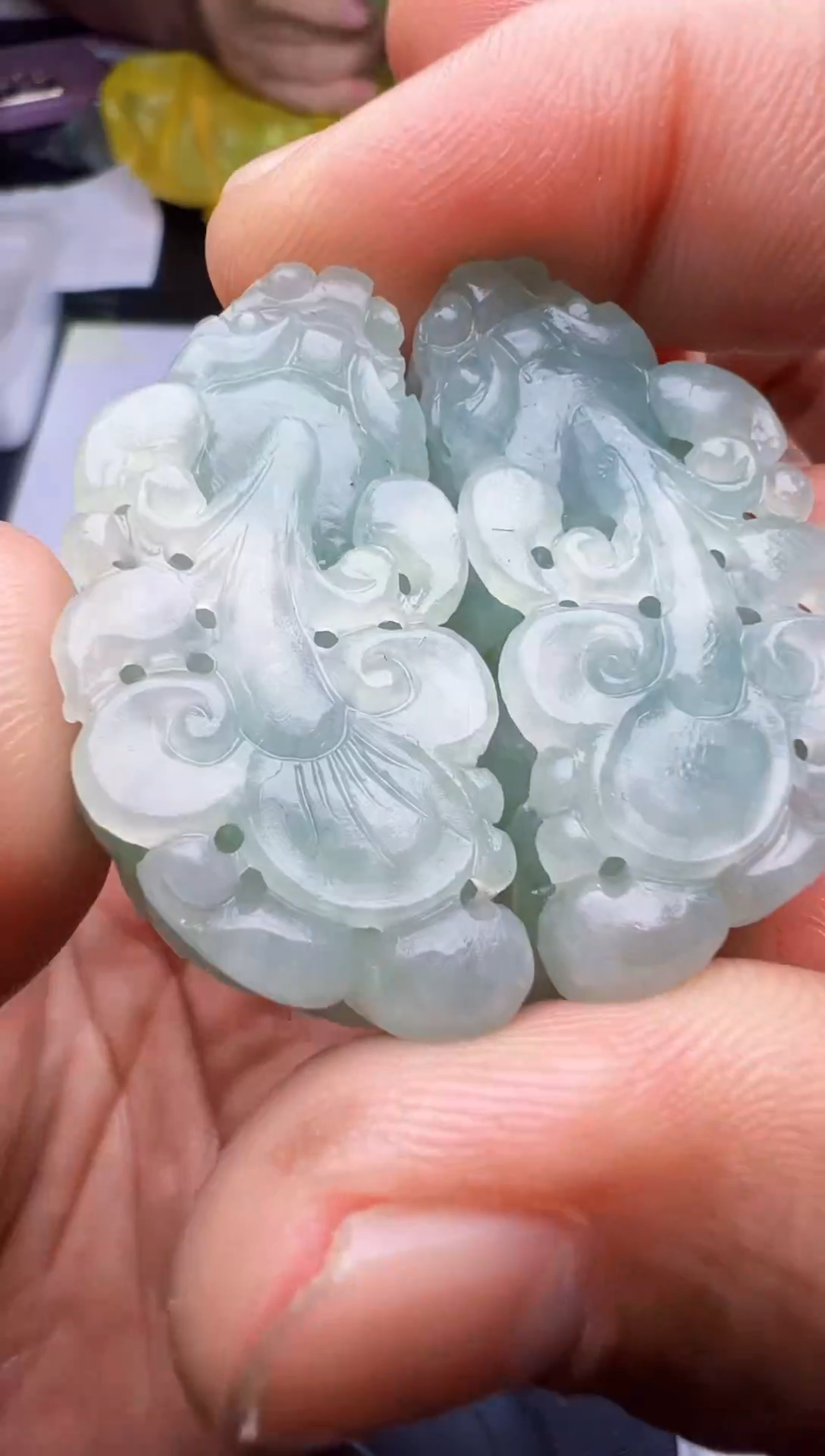 未镶嵌定制翡翠天然翡翠A货一对