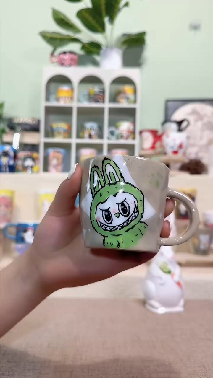 【闪购商品】杯子拉布布杯子景德镇陶瓷杯