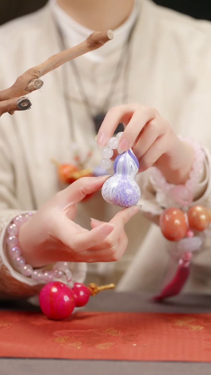 【闪购商品】255大漆葫芦手捻车挂脖挂摆件