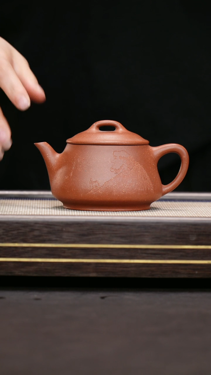 茶壶紫砂降坡泥  禅心壶