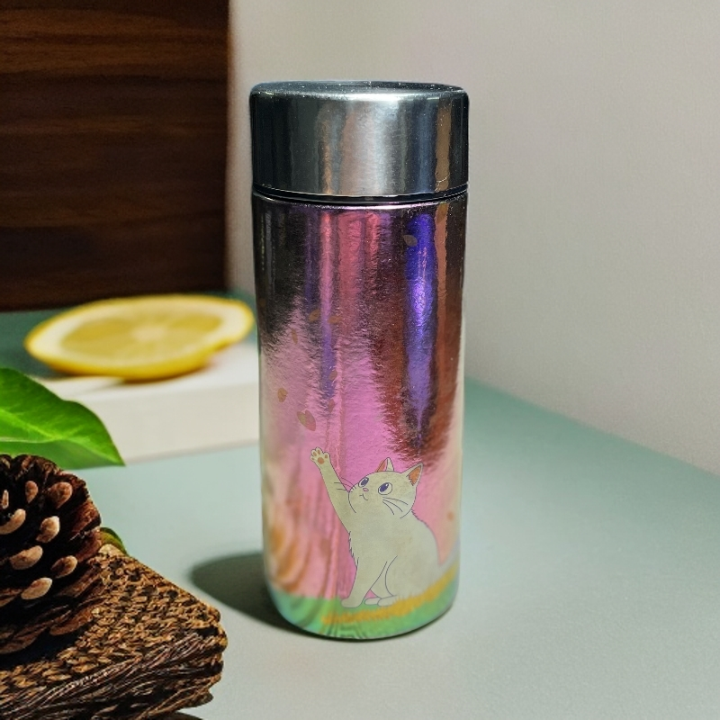 美小咖彩钛系列口袋杯双层加厚保鲜抑菌保冷隔热咖啡杯保温杯