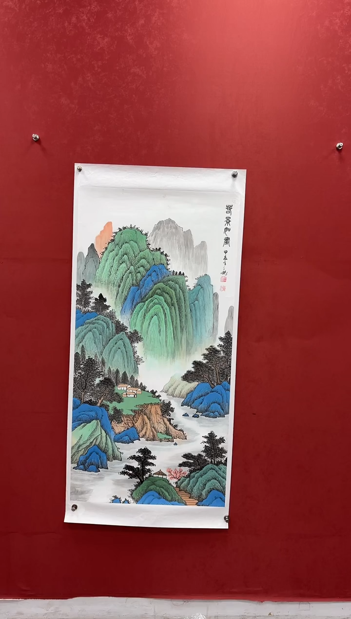 国画王秘老师国画-春景如画