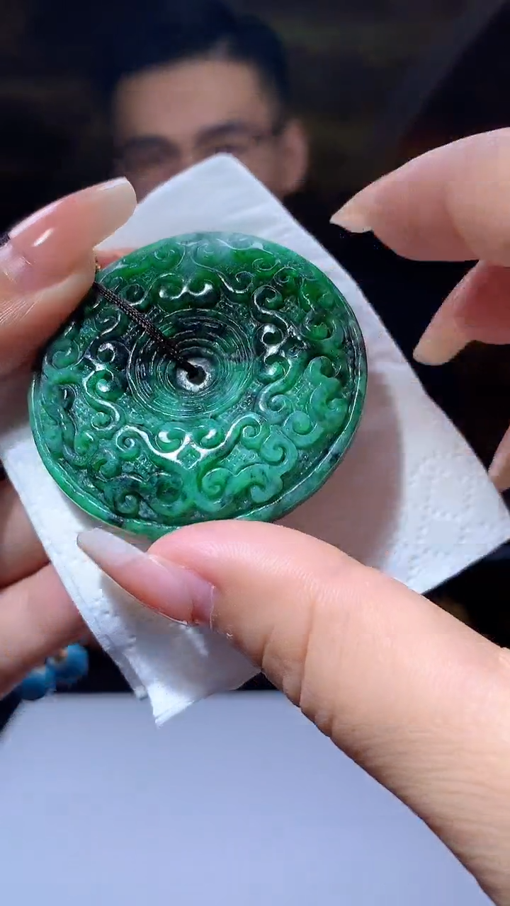 【闪购商品】定制翡翠未镶嵌1085xx-毛货挂件33