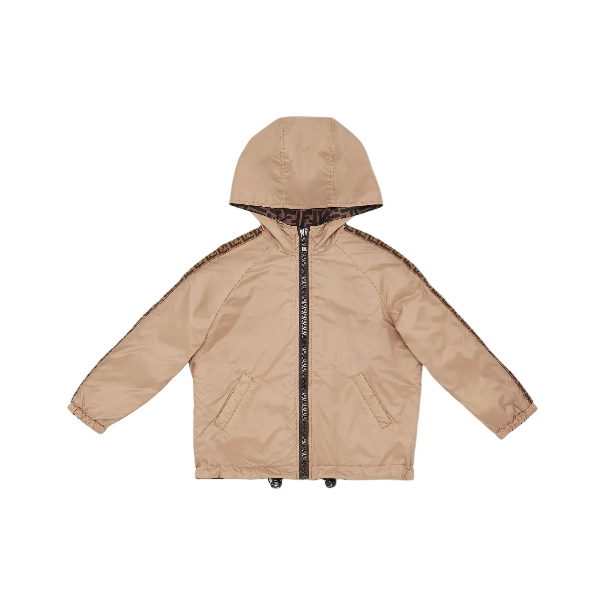 奢邦/未使用 FENDI 夹克外套 Logo字母印花连帽休闲两面长袖 ZC