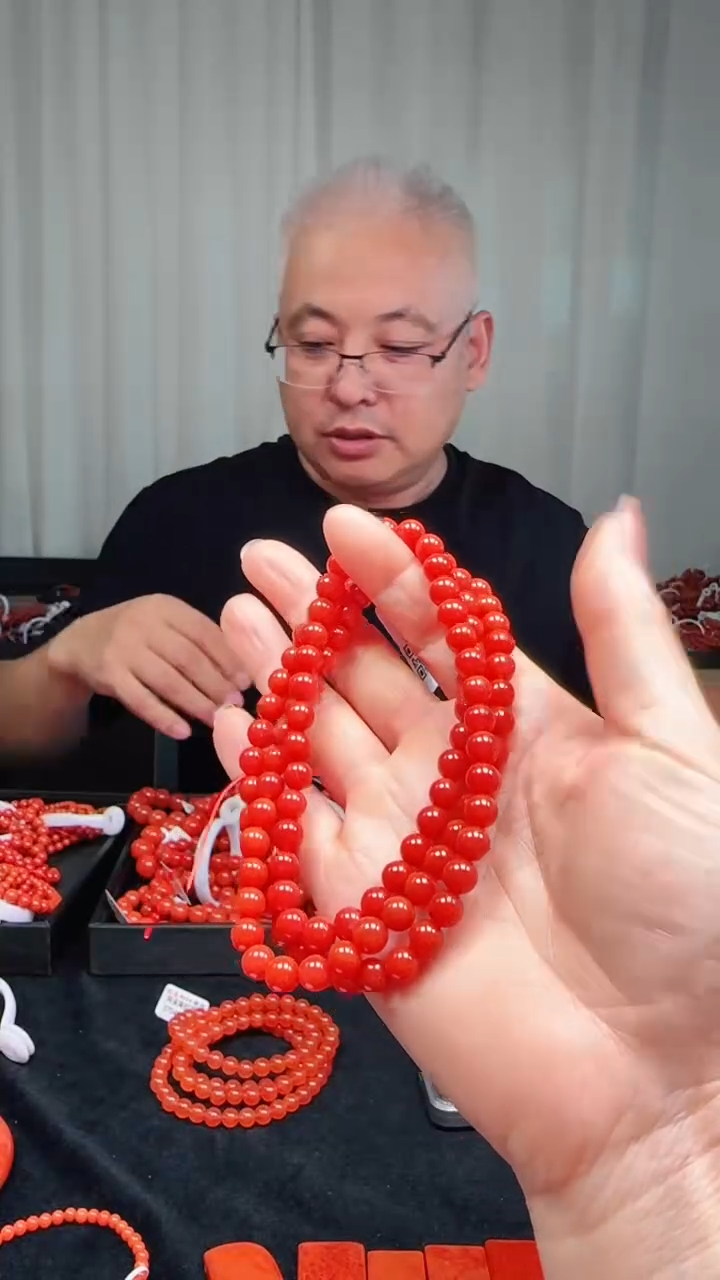 未镶嵌多样性发一件南红玛瑙7mm保山云端精工圆珠多圈 