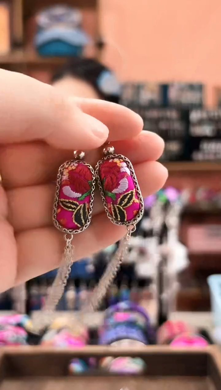 织绣艺枝独绣老绣饰品39