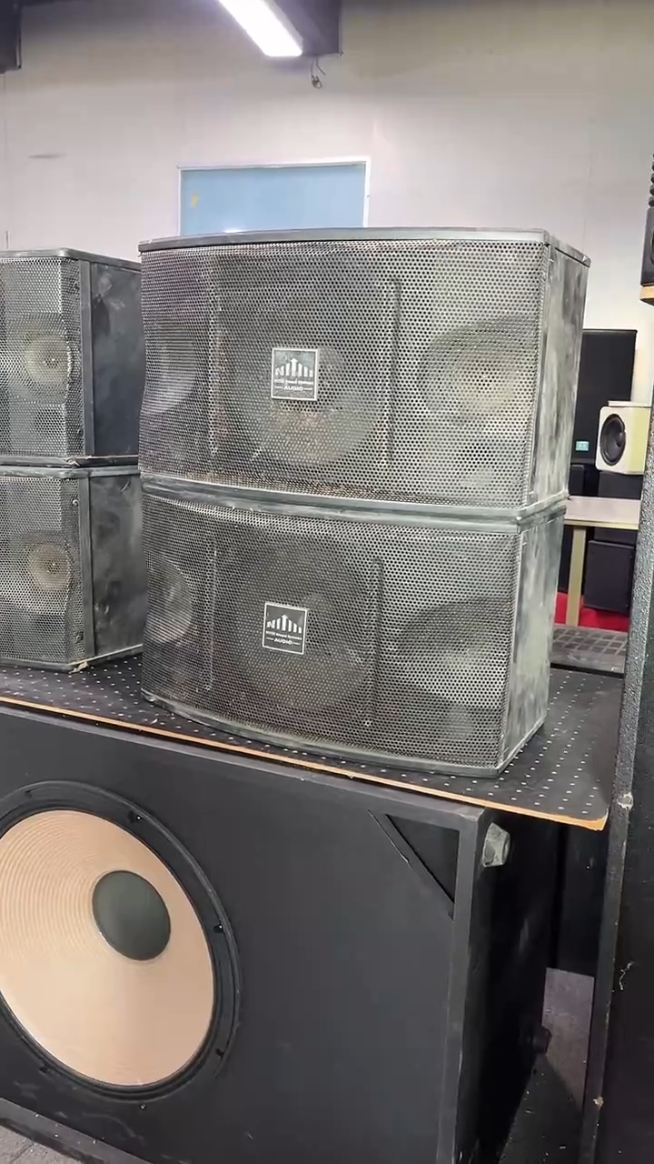 不包邮 二手10寸卡包音响 KTV音箱一对 运费到付