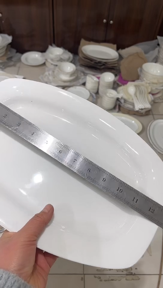 瓷12.5鱼盘白瓷隆达