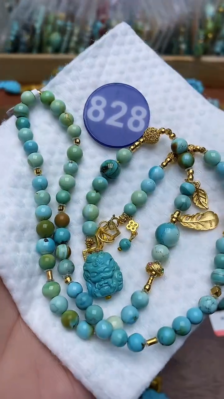 【闪购商品】绿松石项链银S925镶嵌828