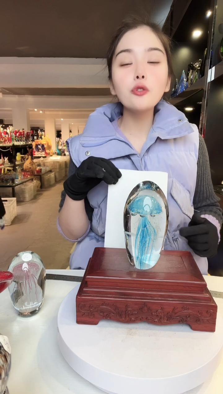 【闪购商品】茶盏琉璃摆件家居摆件