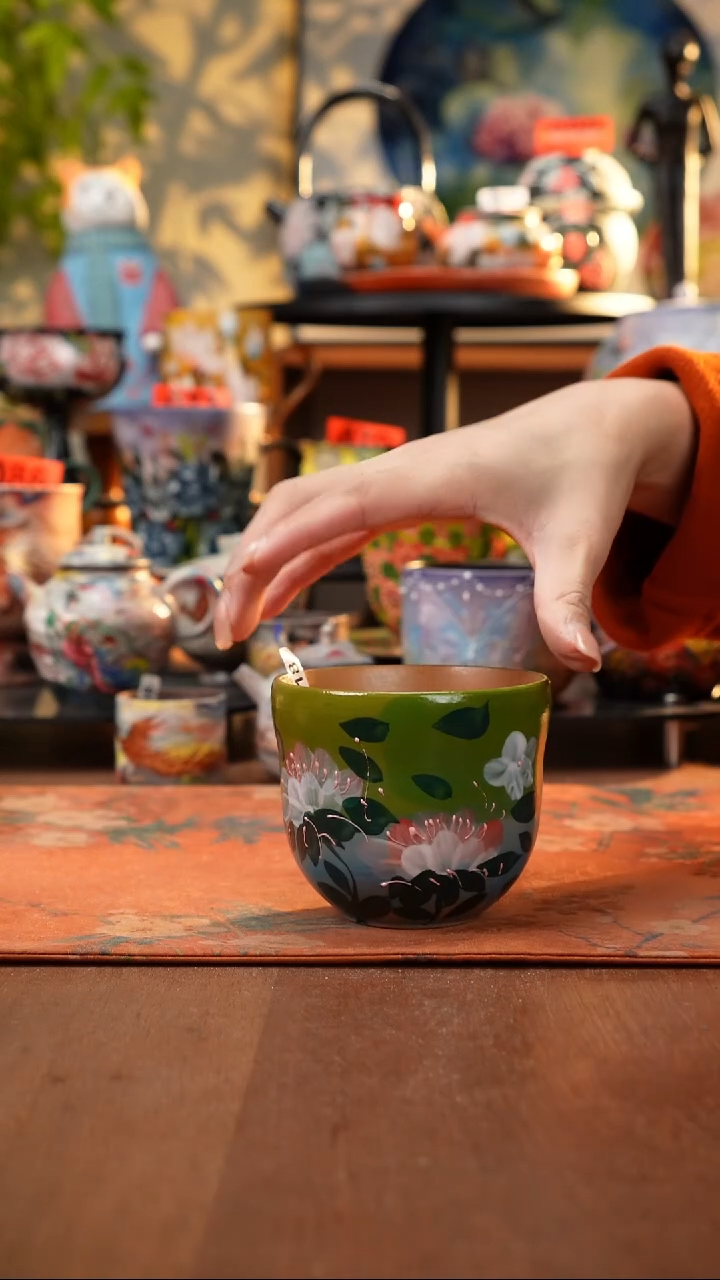 瓷片景德镇手工手绘718