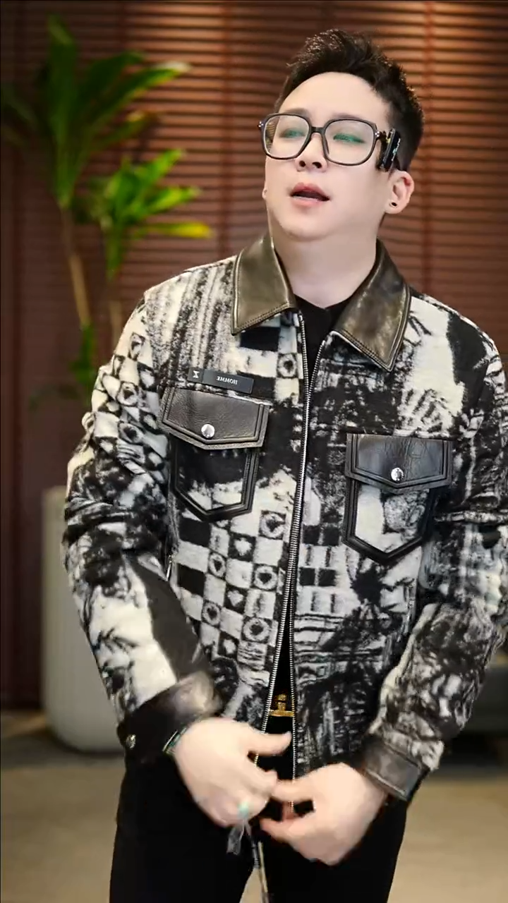 52码（145-160斤）羊毛拼皮鹅绒夹克