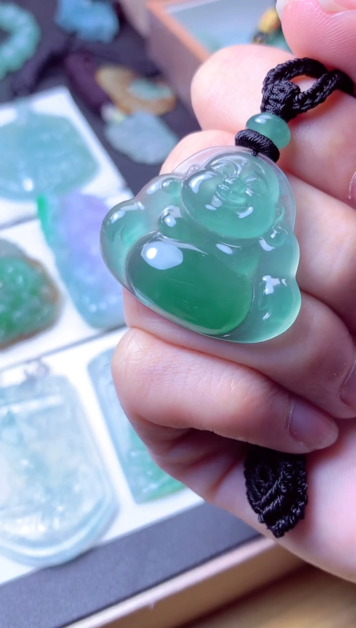 颈饰未镶嵌翡翠天然A货翡翠