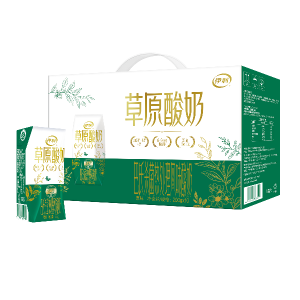 12月 伊利草原酸奶原味200g*10盒
