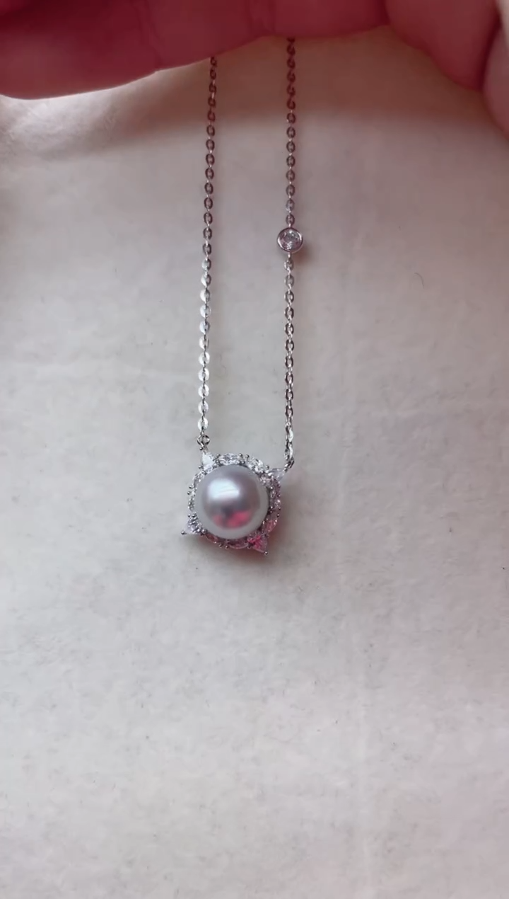 【闪购商品】海水珍珠套链银S925镶嵌Y46