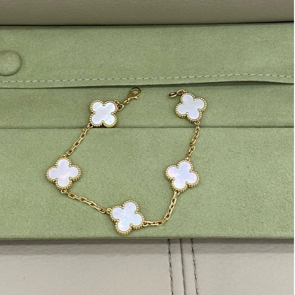 未使用 梵克雅宝 青奢荟/梵克雅宝白金五花手链/72258