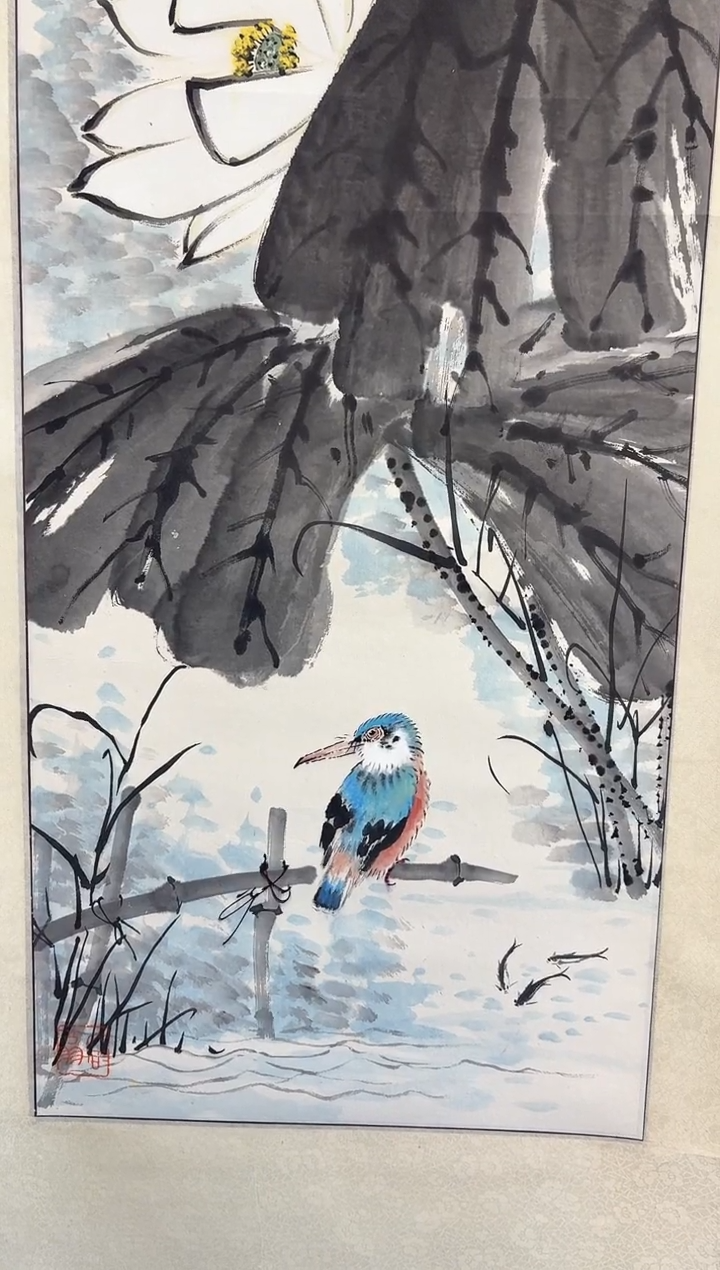 国画浪*一唐老师 2.3尺 荷花