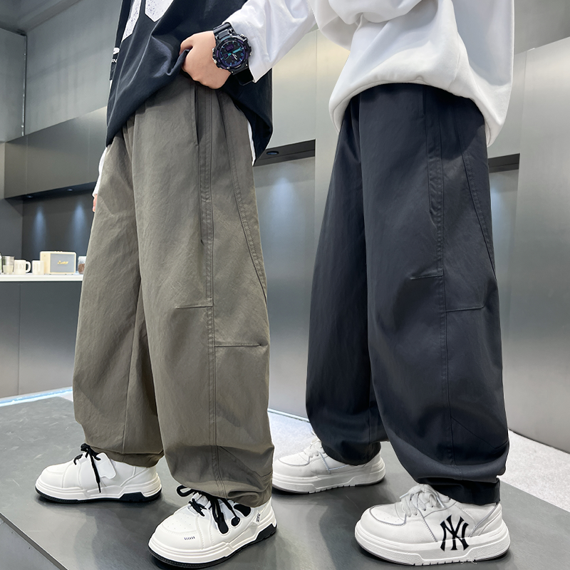 男童宽松裤子春秋2025新款儿童秋季休闲长裤中大童男孩帅气裤秋装