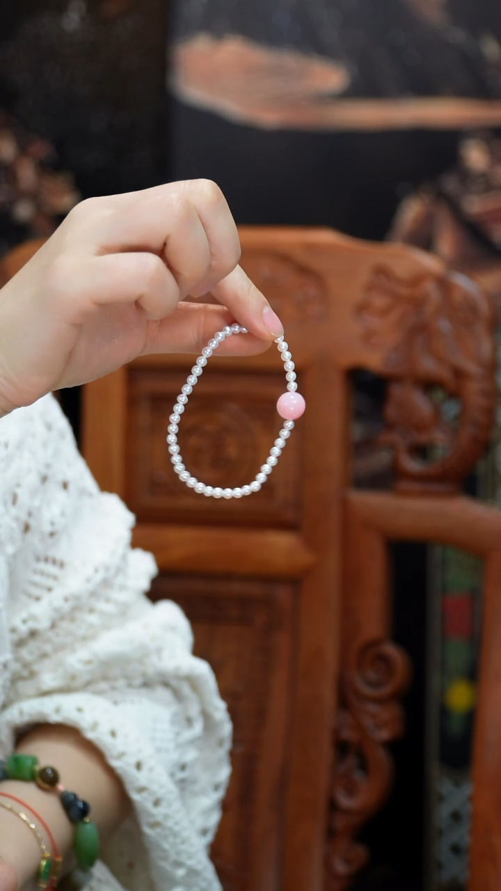 未镶嵌手串淡水珍珠旺****?天然淡水珍珠手串
